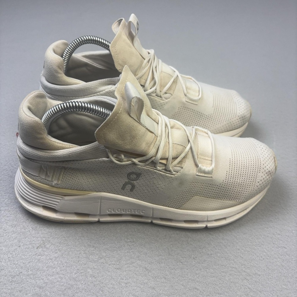 On Cloudnova Shoes Womens Size 9.5 White Running Sneakers Athletic 26.98225